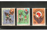 Сенегал-1971 (Мих.476-478) ,  ** , Спорт, Баскетбол(полная серия)