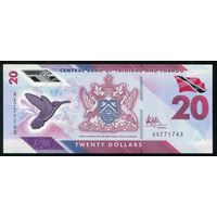 Тринидад и Тобаго 20 долларов 2020 г. P63. Серия AX. Полимер. UNC