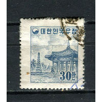Южная Корея - 1954 - Архитектура 30H - [Mi.169] - 1 марка. Гашеная.  (Лот 85Ei)-T5P20