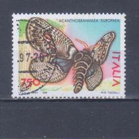 [1199] Италия 1996. Фауна.Бабочка. Гашеная марка.