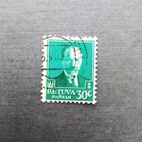 Марка Литва 1934 год 1-й Президент Антанас Сметона