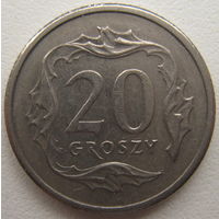 Польша 20 грошей 1991 г.