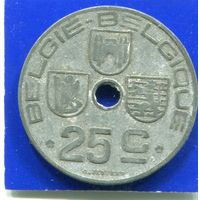 Бельгия 25 сантимов 1946 , цинк