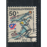Чехословакия ЧССР 1985 Национальная спартакиада в Праге Большой теннис #2817