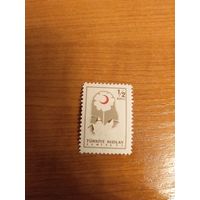 1957 Турция марка обязательной доплаты герб Мих 222 чистая MNH** (1-л1)