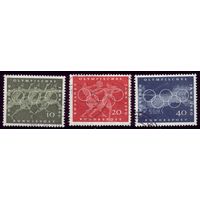 3 марки 1960 год ФРГ Олимпиада 333-335