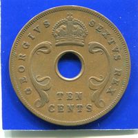 Британская Восточная Африка 10 центов 1951