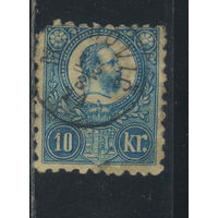 Венгрия Австро-Венгрия 1871 Франц-Иосиф Почтовый рожок Стандарт #11a