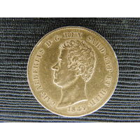 20 лир, Сардиния 1849г