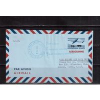 Гаити-1971 , Письмо, Аэрограмма, Авиация, Самолет,Надп.
