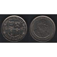 Маврикий km55 1 рупия 1997 год (om00)