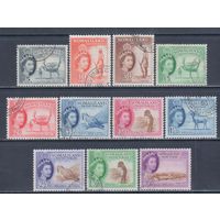 [1650] Британские колонии. Сомалиленд 1953. Елизавета II. Гашеная серия. Кат.гаш.70 е.