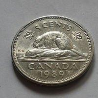 5 центов, Канада 1989 г.
