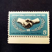 Марка США 1965 год 20 лет ООН