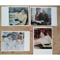 Фешин Н. Портреты. 4 открытки. 1978 г. Цена за 1.