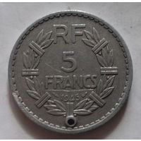 5 франков, Франция 1945 г.