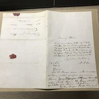 Старинное письмо 1874 г.сургучная печать.