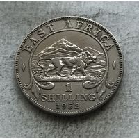 Британская Восточная Африка 1 шиллинг 1952 (Н - Хитон) Георг VI - последний год чекана