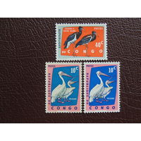 Конго 1962г..   Птицы.