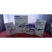 Набор инструментов и оснастки Dremel. Гравер Dremel. Клеевой пистолет Dremel. Паяльник Dremel