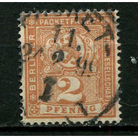 Германия - Берлин - Местные марки - 1896/1900 - Герб 2Pf - [Mi.66] - 1 марка. Гашеная.  (Лот 81CK)