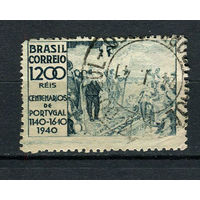 Бразилия - 1940 - 800-летие независимости Португалии - [Mi. 535X] - полная серия - 1 марка. Гашеная.  (Лот 22EP)-T2P2