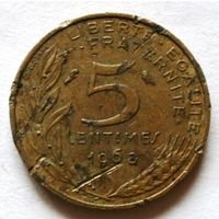 5 сантимов 1968 Франция