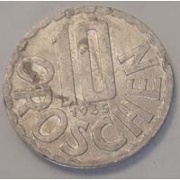 Австрия 10 грошей, 1965 (5-7-155)