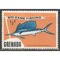 Гренада. Рыба Парусник. 1975г. Mi#630.