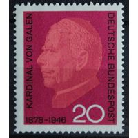 Годовщина смерти кардинала фон Галена, Германия, 1966 год, 1 марка