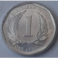 Восточные Карибы 1 цент, 2011 (4-12-8)