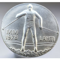 Финляндия - Чемпионат мира по лыжным видам спорта. Лахти, 25 марок 1978