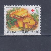 [2292] Финляндия 1974. Грибы.Лисички. Гашеная марка.