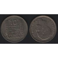 Франция _km909 10 франков 1948 год km909.1 mw1(-) (0-