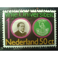 Нидерланды 1980 100 лет свободному университету в Амстердаме