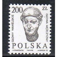 Стандартный выпуск Польша 1986 год чистая серия из 1 марки
