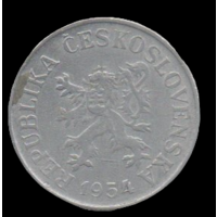 Чехословакия. 10 геллеров 1954