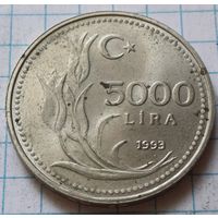 Турция 5.000 лир, 1993     ( 2-15-2 )