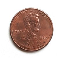 США. 1 цент 2000 г. "D"