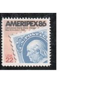 США-1985, (Мих.1753),  * (без клея), Филвыставка(одиночка)