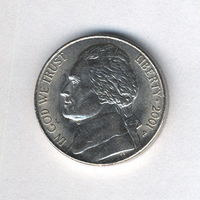 США, 5 центов 2001 г.