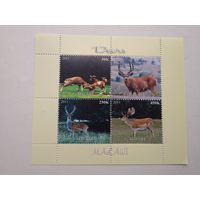 Блок марок Олени