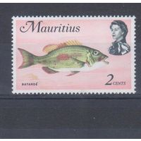 [2428] Британские колонии. Маврикий 1969. Елизавета II.Морская фауна.Рыба. МН